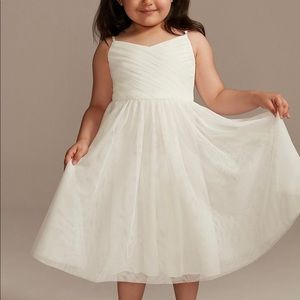 Flower Girl Dress, David’s Bridal, NWT! White, Size 10